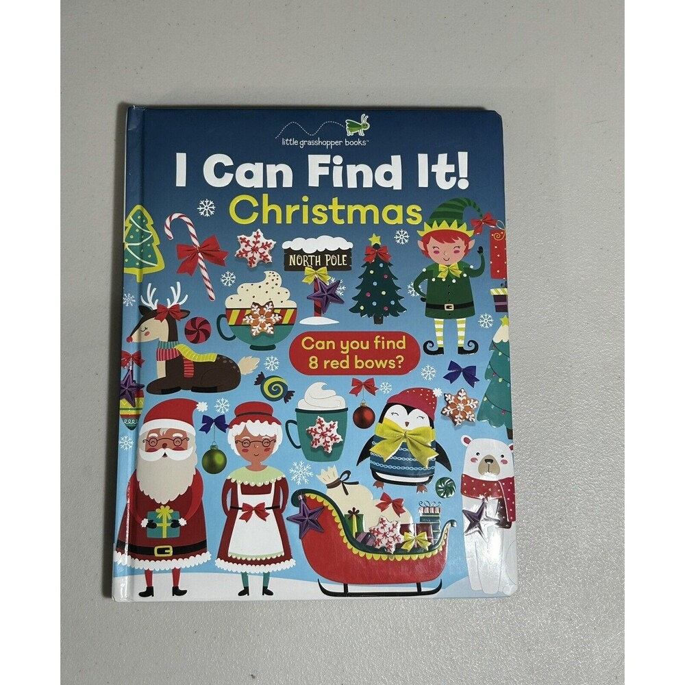 I Can Find It! Christmas - Kids Hardback Board Book Seek And Find Holiday